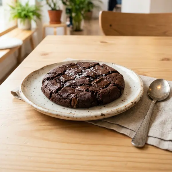 Cookie de chocolate negro